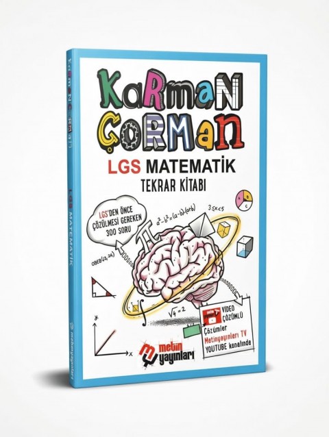 Metin Yayınları Karman Çorman LGS Matematik Tekrar Kitabı