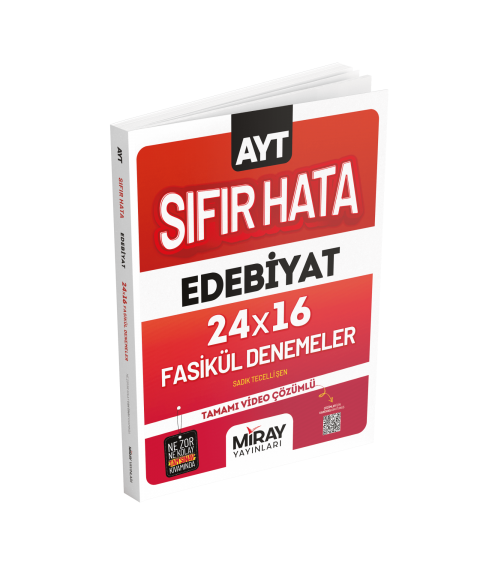 Miray Yayınları Sıfır Hata AYT Edebiyat 16 Deneme