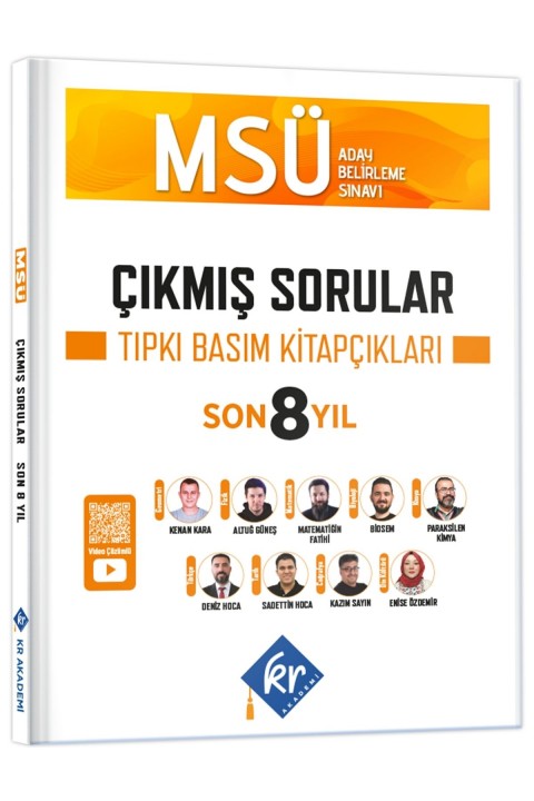 MSÜ Çıkmış Sorular Son 8 Yıl Tıpkı Basım Kitapçıkları KR Akademi Yayınları