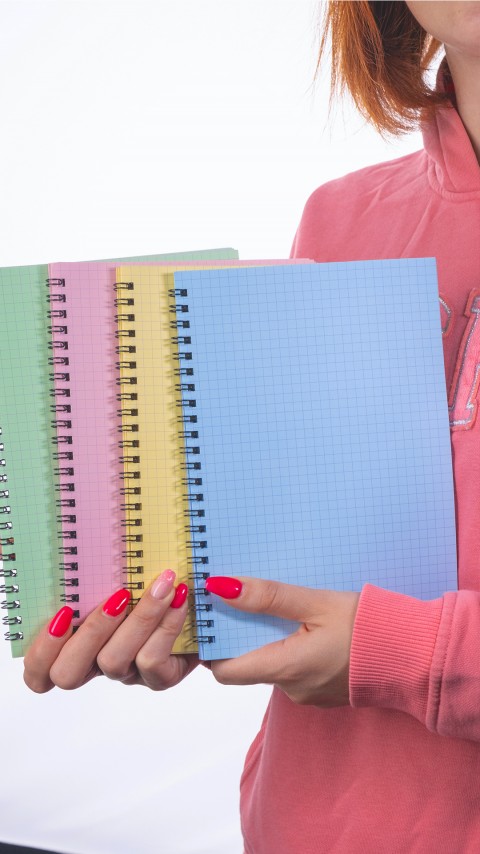 Dream Notes 4 Farklı Renk Kareli A5 Defter Seti