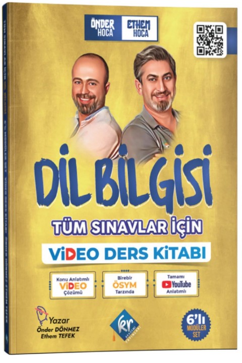 Önder Hoca & Ethem Hoca Tüm Sınavlar İçin Dil Bilgisi Video Ders Kitabı KR Akademi Yayınları