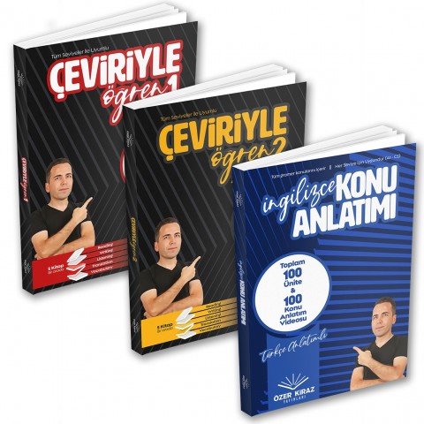 Özer Kiraz Yayınları 3 Kitaplı ve Video Destekli Genel İngilizce Seti
