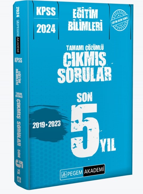 Pegem Akademi 2024 KPSS Eğitim Bilimleri Çıkmış Sorular Son 5 Sınav