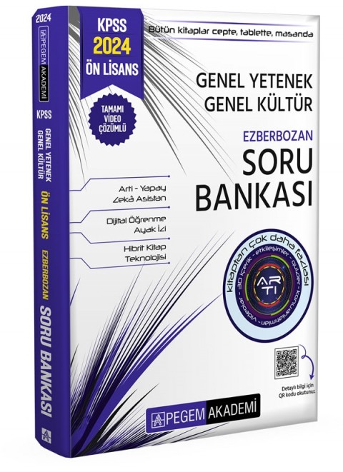 Pegem Akademi 2024 KPSS Genel Yetenek Genel Kültür Ön Lisans Ezberbozan Soru Bankası