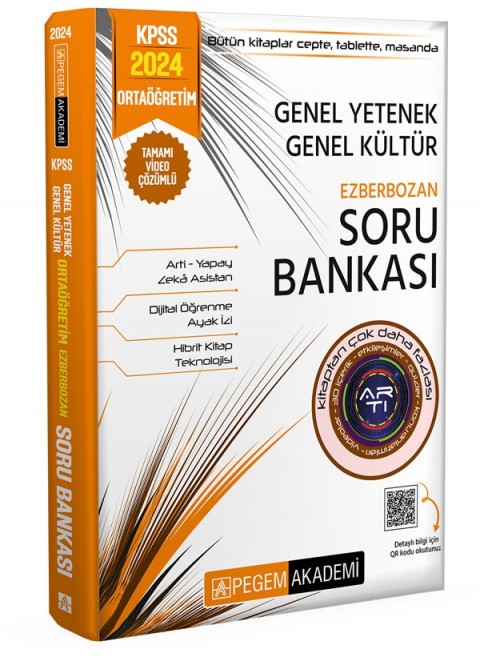 Pegem Akademi 2024 KPSS Genel Yetenek Genel Kültür Ortaöğretim Ezberbozan Soru Bankası