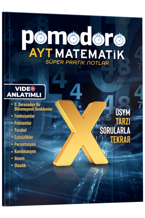 Pomodoro AYT Matematik-1 Konu Soru Süper Pratik Notlar