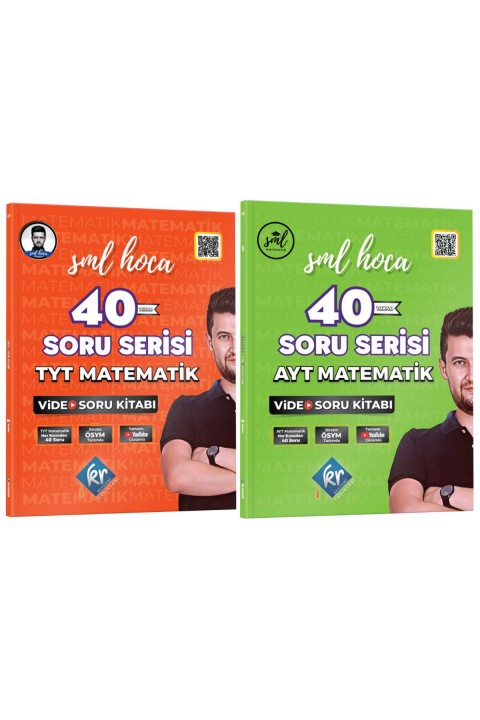 SML Hoca TYT-AYT Matematik 40 Soru Serisi Video Soru Kitabı Seti