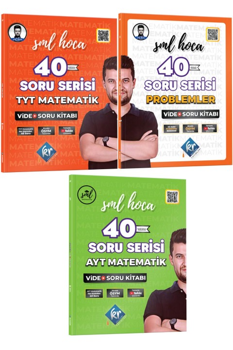SML Hoca TYT Matematik 40 Soru Serisi Kitabı & Problemler & AYT Matematik 40 Soru Video Kitabı Seti