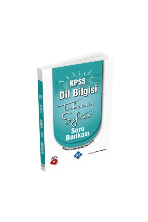 KPSS Türkçenin Şifresi Dil Bilgisi Soru Bankası Video Çözümlü KR Akademi Yayınları