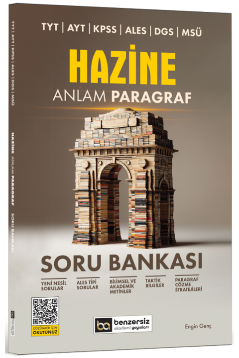 TYT AYT KPSS ALES DGS MSÜ Hazine Anlam Paragraf Soru Bankası Benzersiz Akademi Yayınları