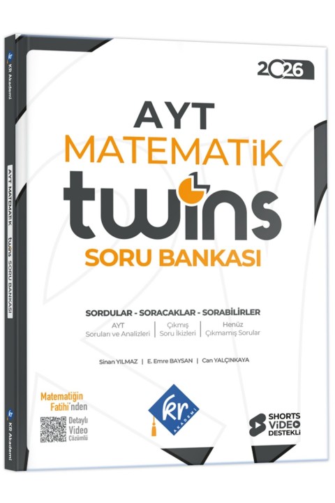 TYT - AYT Twins Matematik Soru Bankası Seti KR Akademi Yayınları