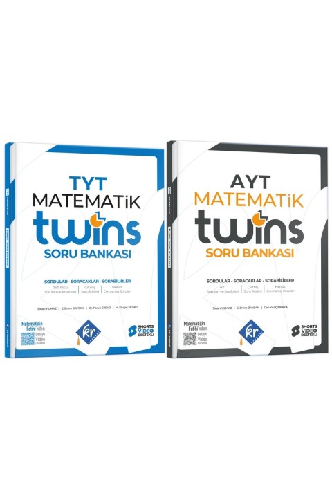 TYT - AYT Twins Matematik Soru Bankası Seti KR Akademi Yayınları