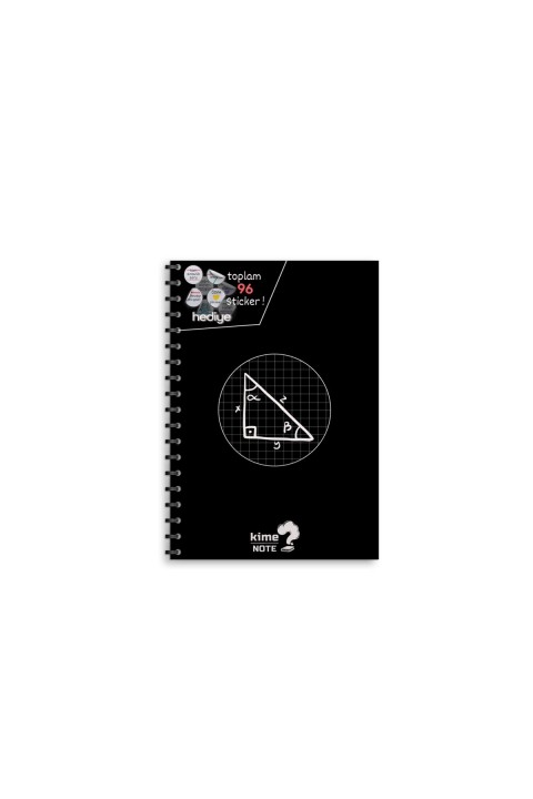 Kime Note TYT Kareli Geometri Okul Defteri Konu Anlatımlı 2 Büyük Poster ve 96 Sticker Hediye 9-10-11-12.Sınıfa Uygun