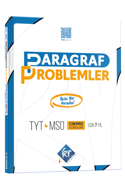 TYT-MSÜ Paragraf Problemler Son 7 Yıl Çıkmış Sorular KR Akademi Yayınları