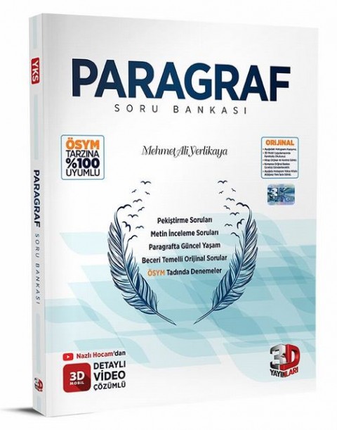 Paragraf Soru Bankası Tamamı Video Çözümlü 3D Yayınları