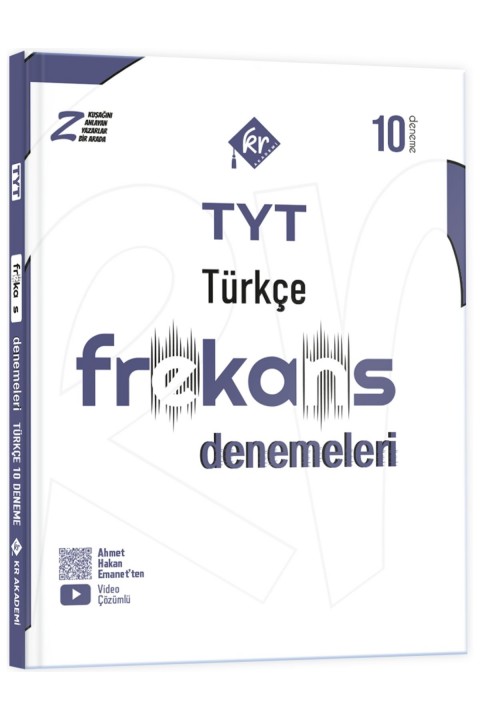 TYT Türkçe 10'lu Frekans Denemeleri KR Akademi Yayınları
