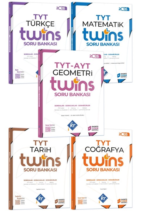 TYT Twins Eşit Ağırlık Soru Bankası Seti KR Akademi Yayınları