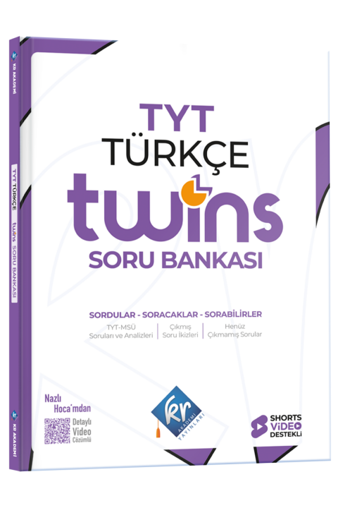 TYT Twins Türkçe Soru Bankası KR Akademi Yayınları