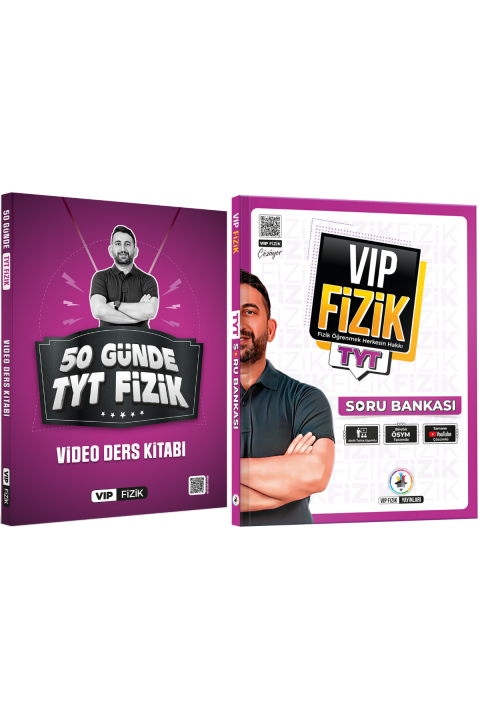Vip Fizik 50 Günde Tyt Kampı Video Ders Kitabı Ve Tyt Fizik Soru Bankası Seti
