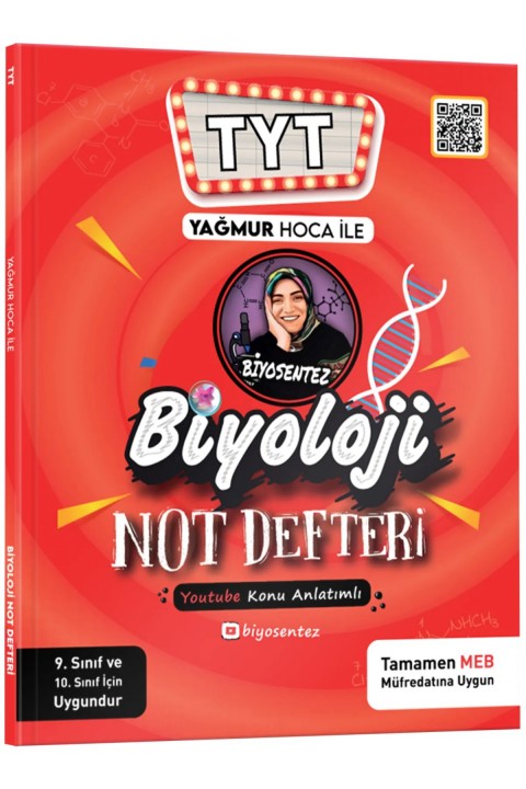 Yağmur Hoca ile TYT Biyosentez Biyoloji Not Defteri Tamamı El Yazılı