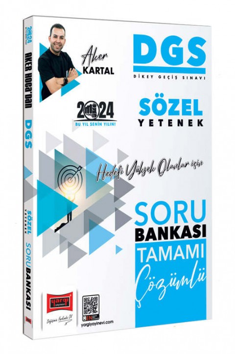Yargı Yayınları 2024 DGS Sözel Yetenek Tamamı Çözümlü Soru Bankası