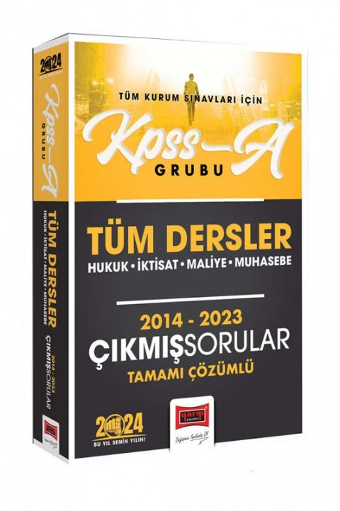 Yargı Yayınları 2024 KPSS A Grubu Tüm Dersler Hukuk-İktisat-Maliye-Muhasebe Tamamı Çözümlü Çıkmış Sorular