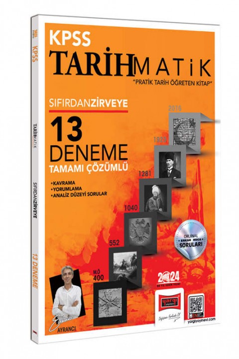 Yargı Yayınları 2024 KPSS Tarihmatik Tamamı Çözümlü 13 Deneme