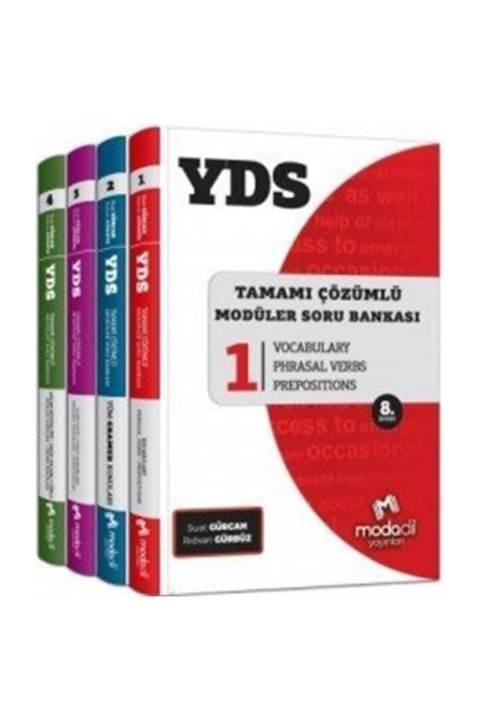 Yds Tamamı Çözümlü Modüler Soru Bankası Seti (4 Kitap)