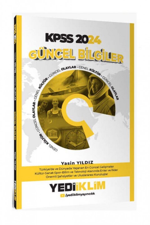Yediiklim Yayınları 2024 KPSS Güncel Bilgiler 7 Deneme İlaveli Renkli