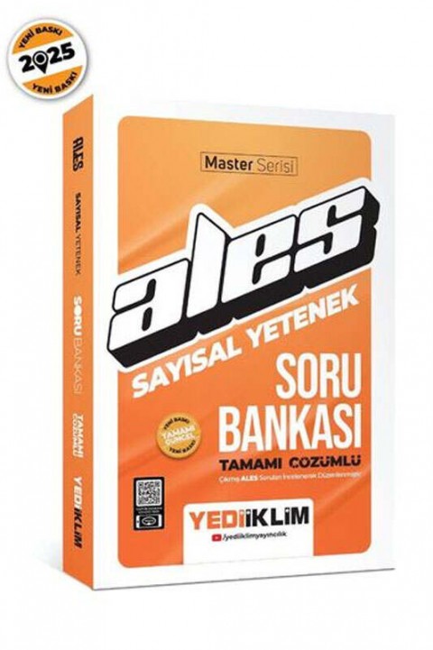 Yediiklim Yayınları 2025 ALES Sayısal Yetenek Tamamı Çözümlü Soru Bankası