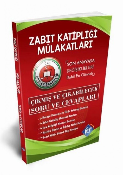 Zabıt Katipliği Mülakatları Çıkmış ve Çıkabilecek Soru ve Cevapları KR Akademi Yayınları