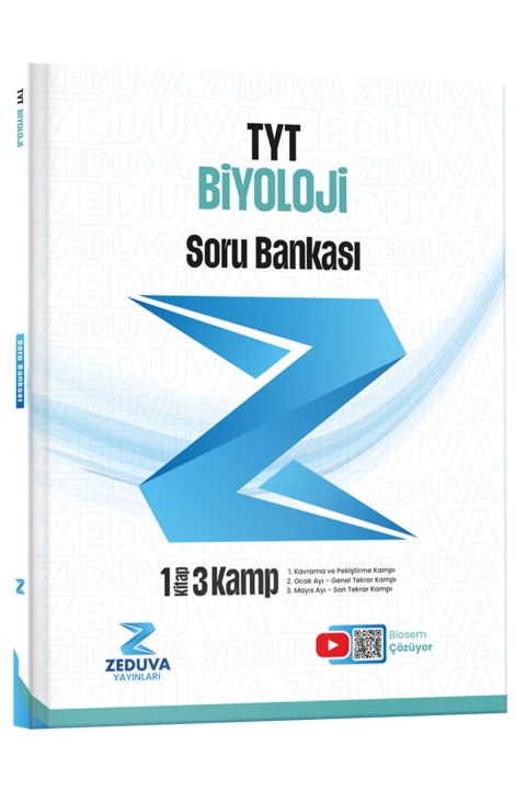 Zeduva Yayınları Biosem TYT Biyoloji 1 Kitap 3 Kamp Soru Bankası