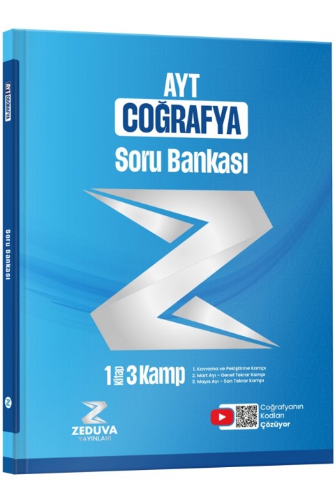 Zeduva Yayınları Coğrafyanın Kodları AYT Coğrafya 1 Kitap 3 Kamp Soru Bankası