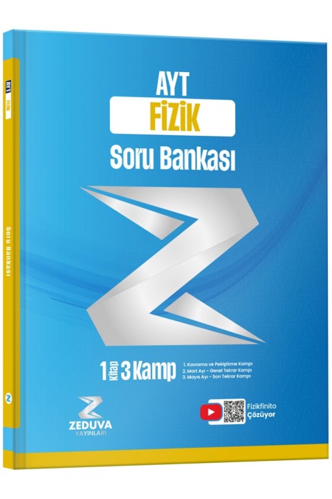 Zeduva Yayınları Fizikfinito AYT Fizik 1 Kitap 3 Kamp Video Ders Kitabı ve Soru Bankası Seti