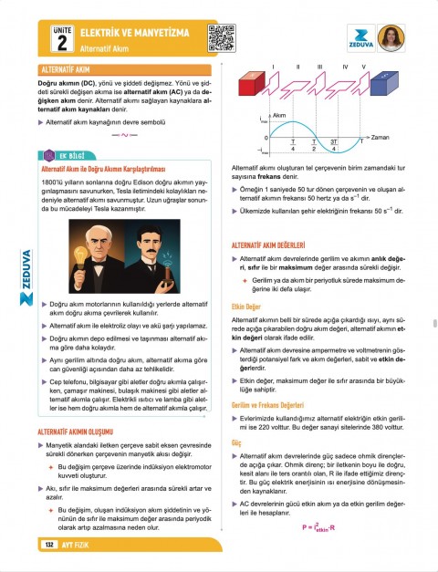 Zeduva Yayınları Fizikfinito AYT Fizik 1 Kitap 3 Kamp Video Ders Kitabı