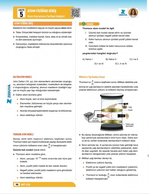 Zeduva Yayınları Fizikfinito AYT Fizik 1 Kitap 3 Kamp Video Ders Kitabı