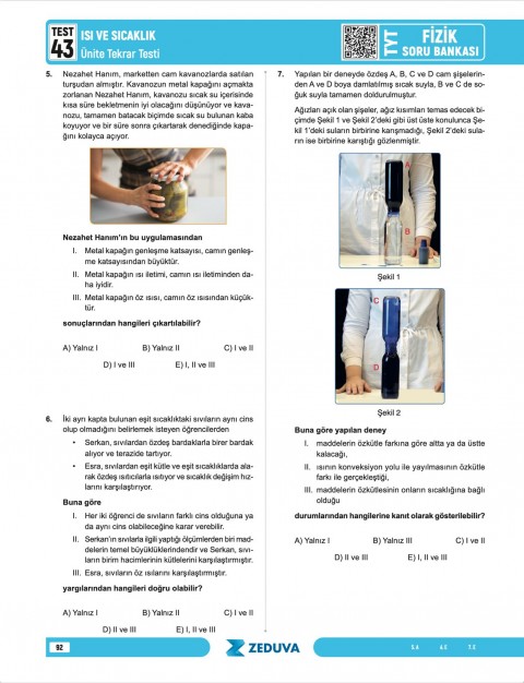 Zeduva Yayınları Fizikfinito TYT Fizik 1 Kitap 3 Kamp Soru Bankası