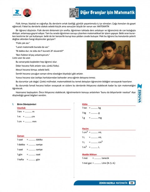 Zeduva Yayınları SML Matematik 12 Günde Zemin Hazırla Matematik Video Ders Kitabı