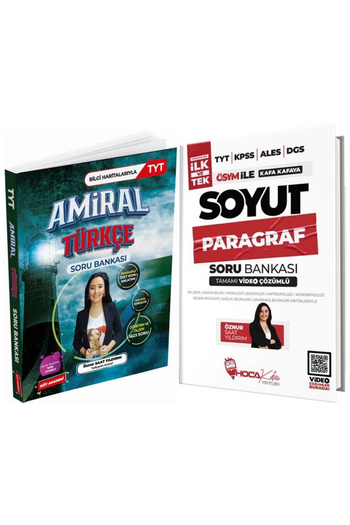 TYT Amiral Türkçe Soru Bankası & KPSS TYT ALES DGS Soyut Paragraf Video Çözümlü Soru Bankası Seti