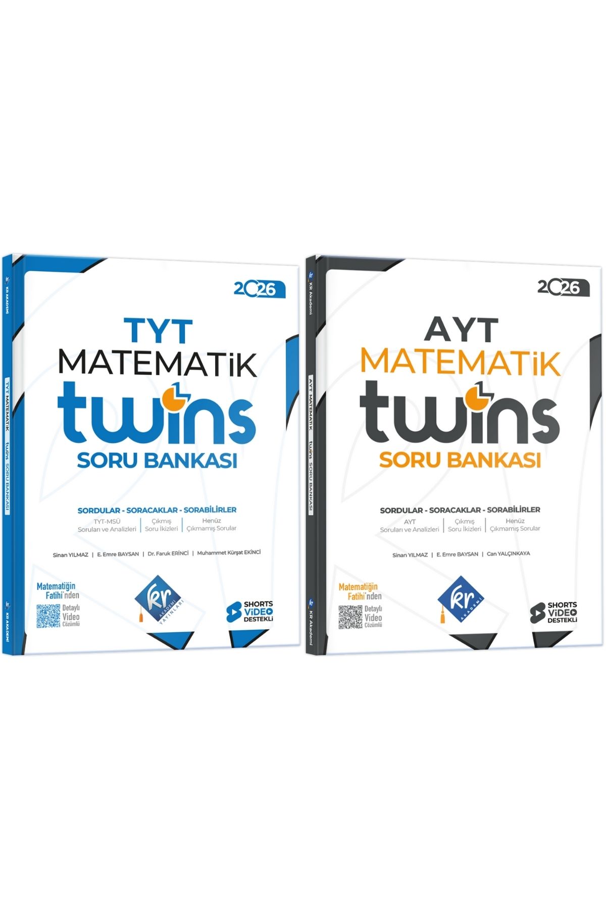 TYT - AYT Twins Matematik Soru Bankası Seti KR Akademi Yayınları TYT - AYT Twins Matematik Soru Bankası Seti KR Akademi Yayınları