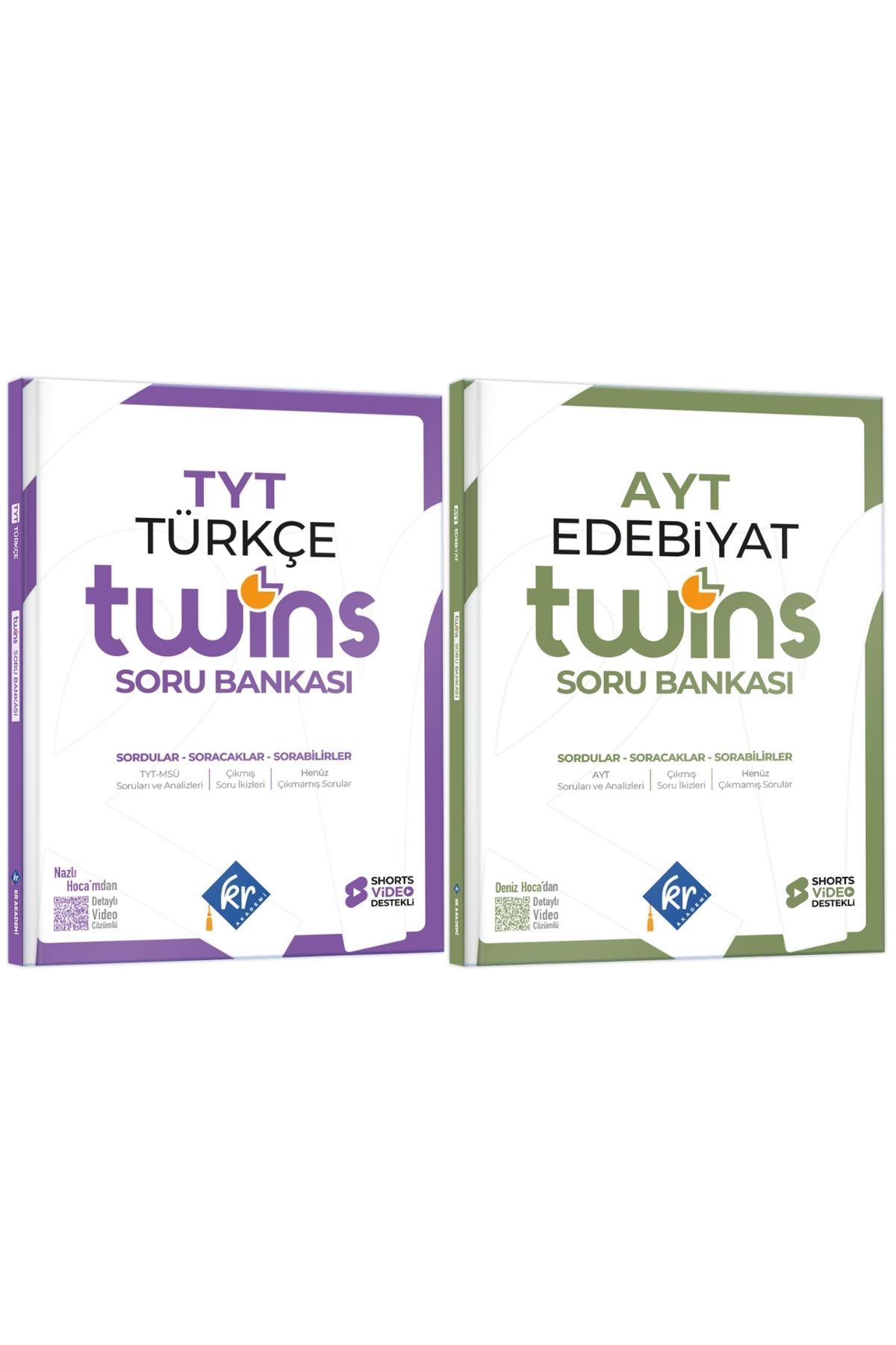 TYT - AYT Twins Türkçe Edebiyat Soru Bankası Seti KR Akademi Yayınları TYT - AYT Twins Türkçe Edebiyat Soru Bankası Seti KR Akademi Yayınları