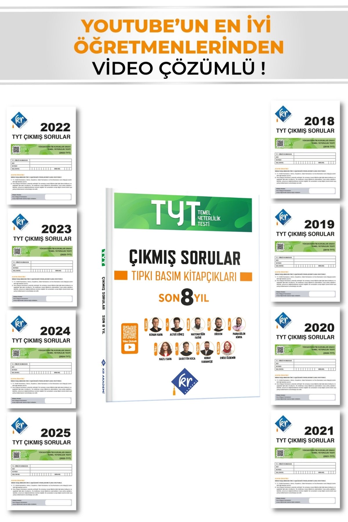 TYT Çıkmış Sorular Son 8 Yıl Tıpkı Basım Kitapçıkları KR Akademi Yayınları TYT Çıkmış Sorular Son 8 Yıl Tıpkı Basım Kitapçıkları KR Akademi Yayınları