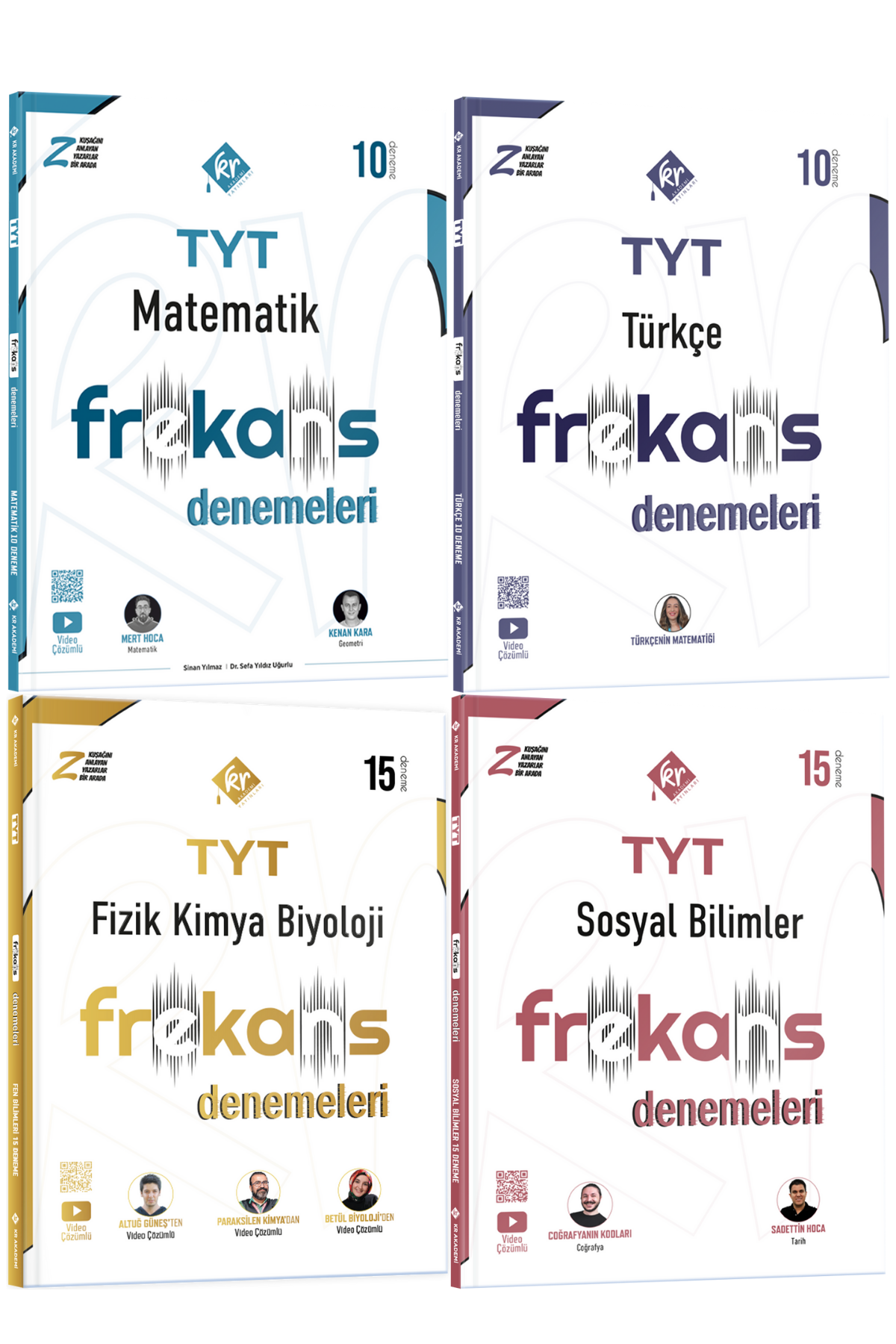TYT Frekans Branş Denemeleri Seti Seti KR Akademi Yayınları