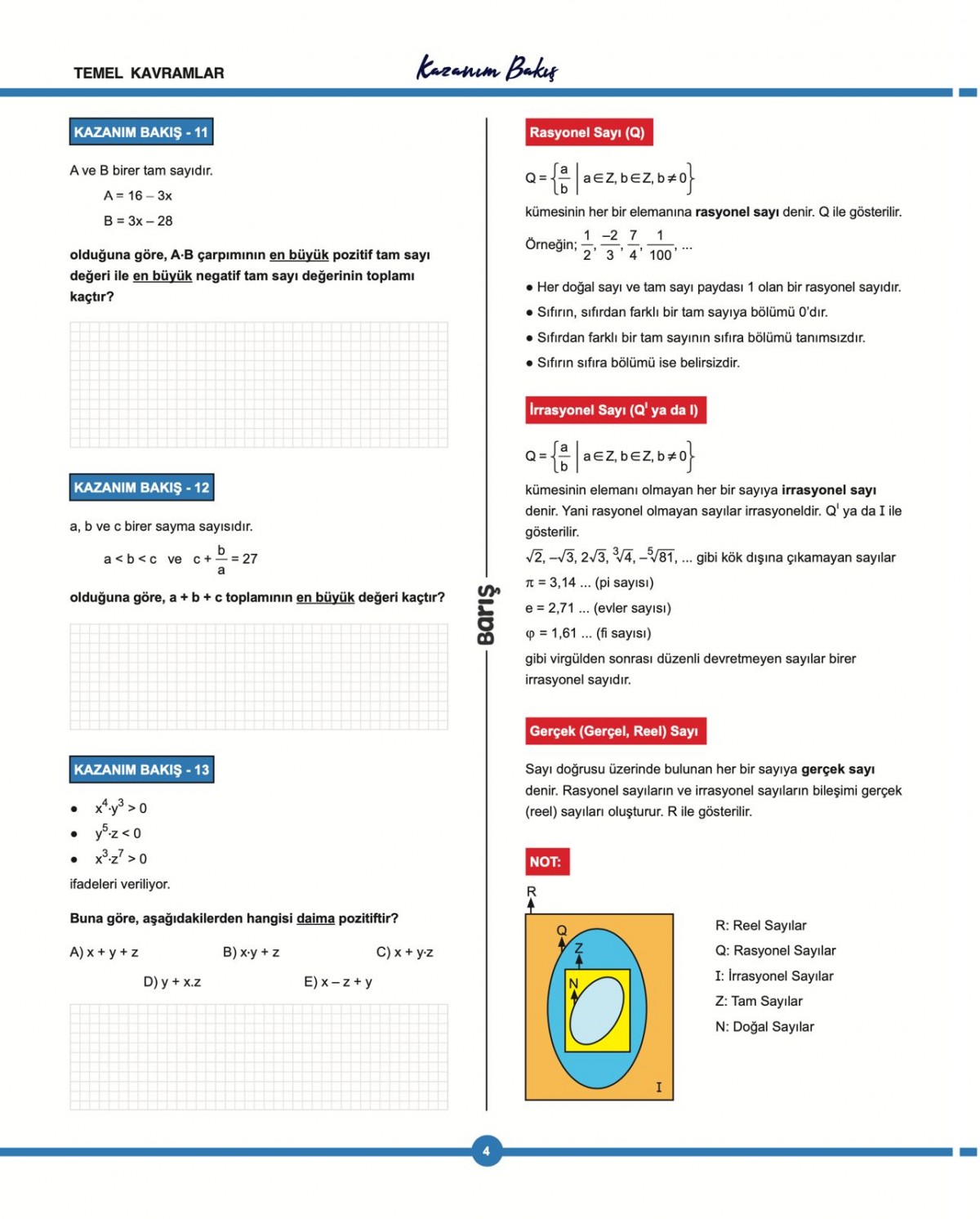 Barış Yayınları TYT Matematik Barış Video Ders Kitabı Barış Yayınları TYT Matematik Barış Video Ders Kitabı