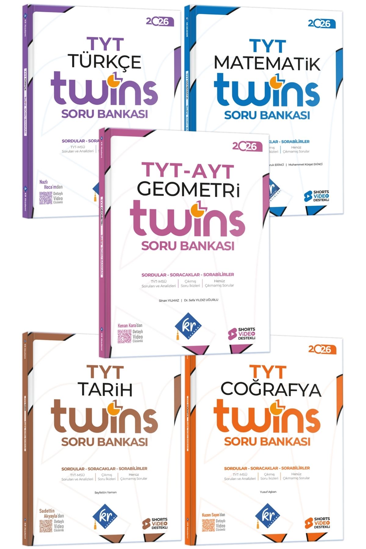TYT Twins Eşit Ağırlık Soru Bankası Seti KR Akademi Yayınları TYT Twins Eşit Ağırlık Soru Bankası Seti KR Akademi Yayınları