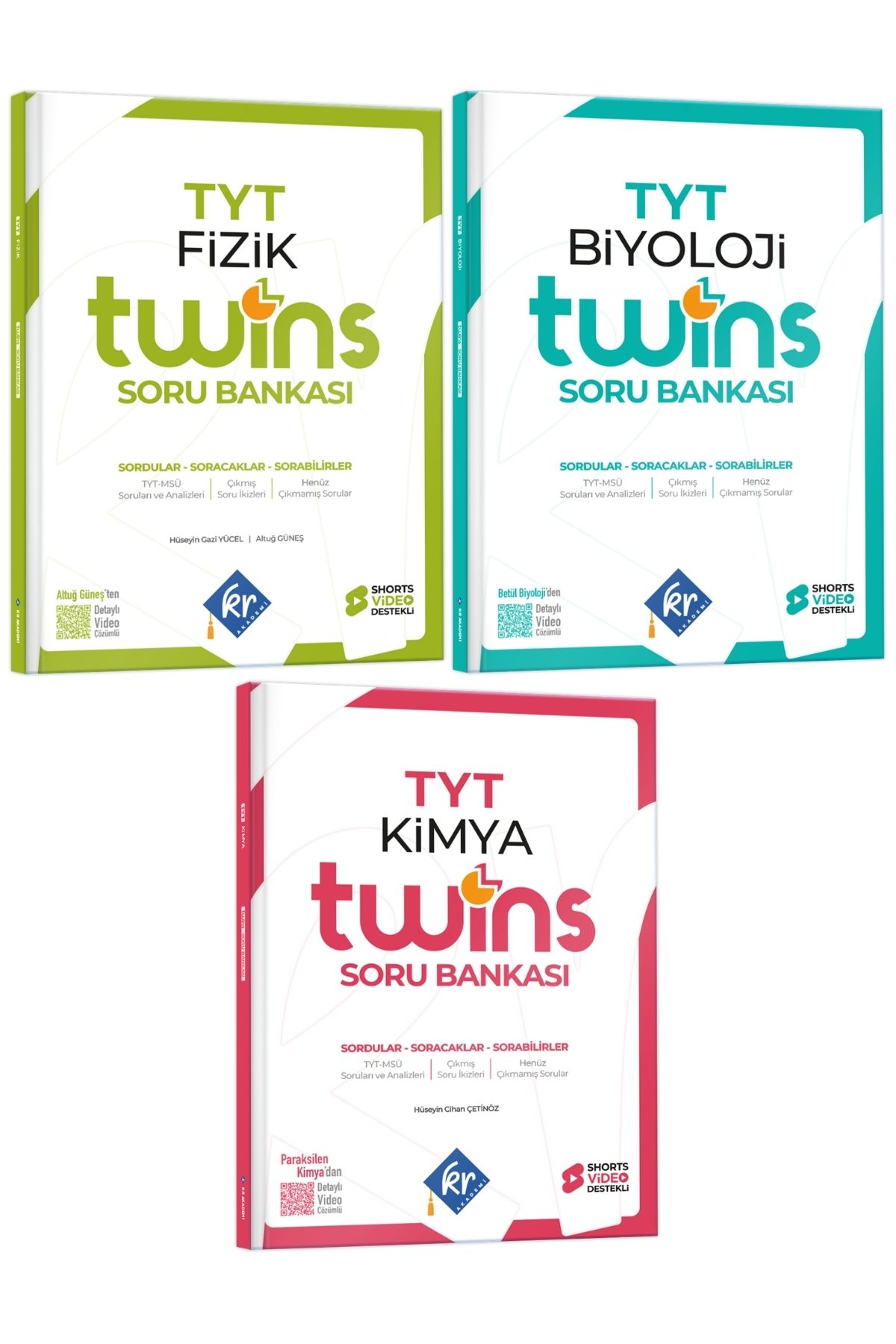 TYT Twins Fizik Kimya Biyoloji FKB Soru Bankası Seti KR Akademi Yayınları TYT Twins Fizik Kimya Biyoloji FKB Soru Bankası Seti KR Akademi Yayınları