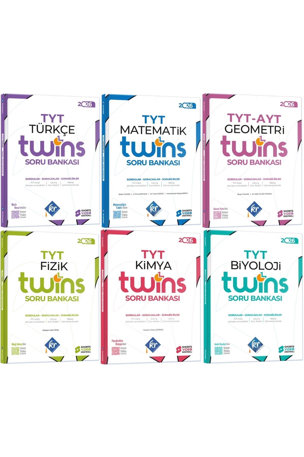 TYT Twins Sayısal Soru Bankası Seti KR Akademi Yayınları TYT Twins Sayısal Soru Bankası Seti KR Akademi Yayınları