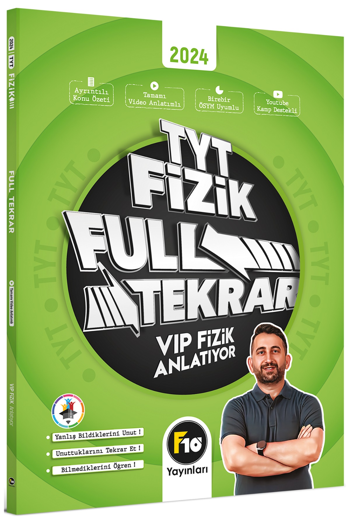VİP Fizik TYT Fizik Full Tekrar Video Ders Kitabı F10 Yayınları