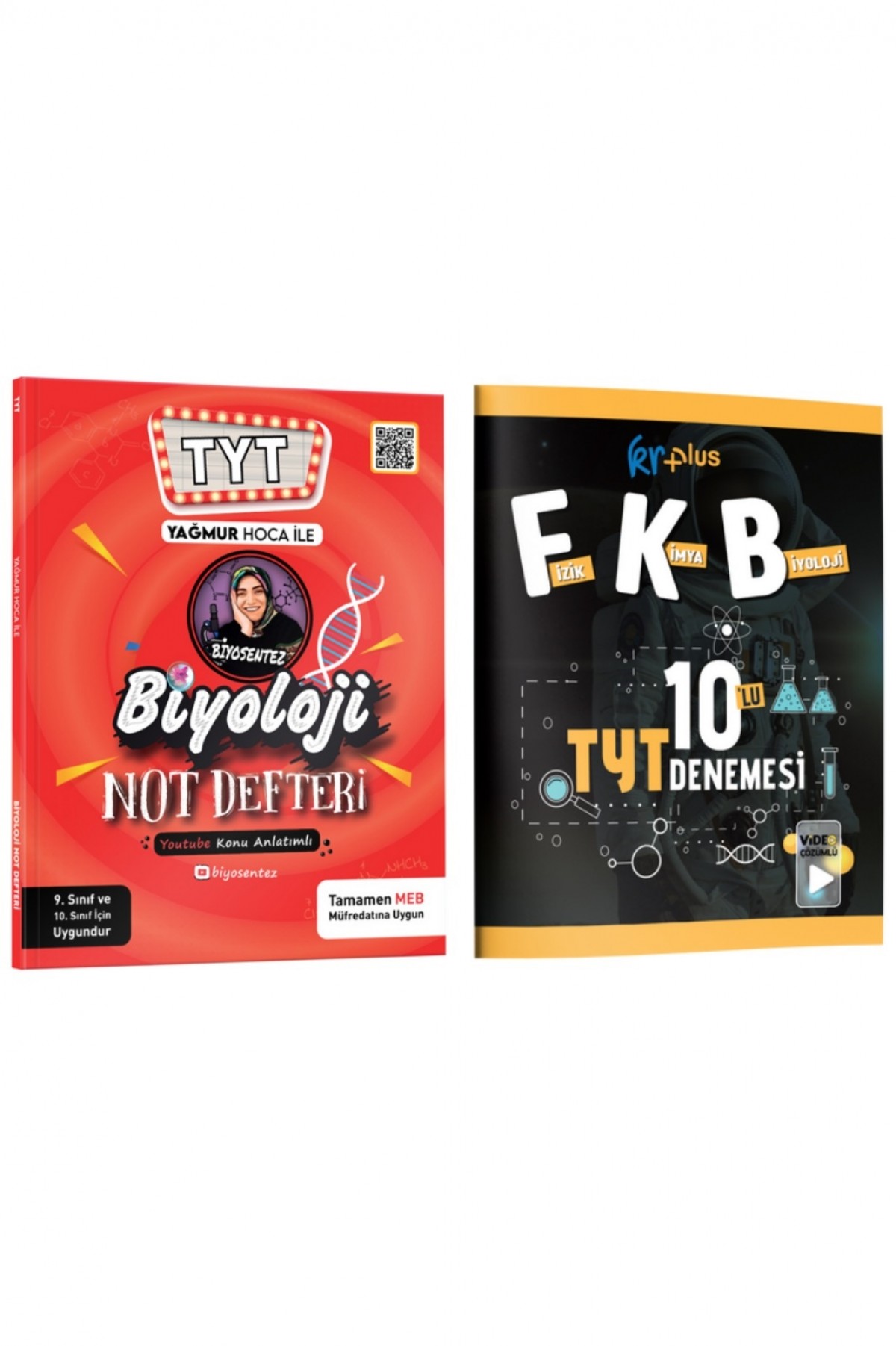 Yağmur Hoca ile TYT Biyosentez Biyoloji Not Defteri & KR Plus Fizik-Kimya-Biyoloji FKB 10'lu TYT Deneme Seti Yağmur Hoca ile TYT Biyosentez Biyoloji Not Defteri & KR Plus Fizik-Kimya-Biyoloji FKB 10'lu TYT Deneme Seti