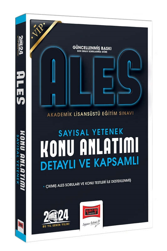 Yargı Yayınları 2024 ALES Vip (Sayısal Yetenek )Detaylı ve Kapsamlı Konu Anlatımı